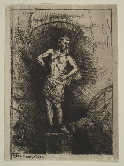 A kép, amelyet Nabukodonozor látott, 1655. alkotó: Rembrandt van Rijn