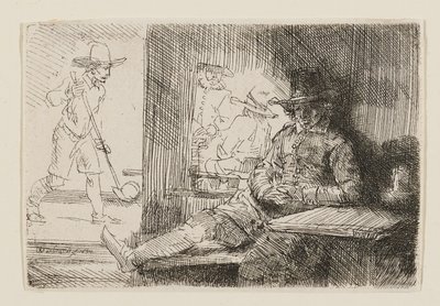 A Kolf-lejátszó alkotó: Rembrandt van Rijn