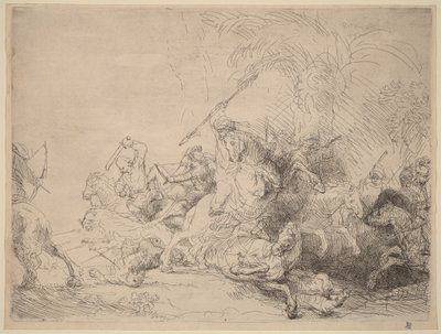 A nagy oroszlánvadászat alkotó: Rembrandt van Rijn