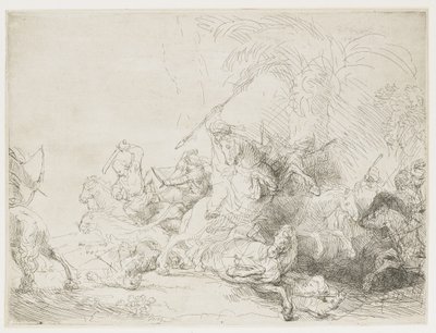 A nagy oroszlánvadászat, 1641 alkotó: Rembrandt van Rijn