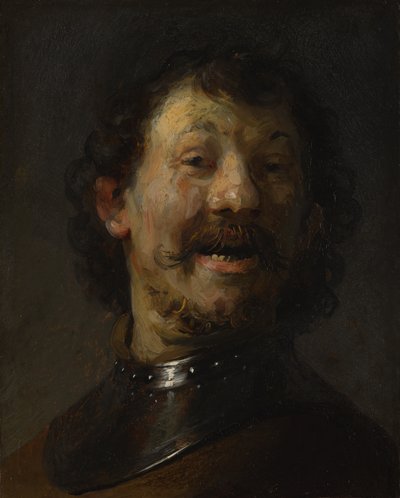 The Laughing Man, 1629-1630 körül (olaj, réz a panelen) alkotó: Rembrandt van Rijn