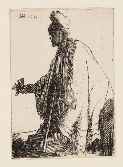A leprás ("Lazarus Klep") alkotó: Rembrandt van Rijn