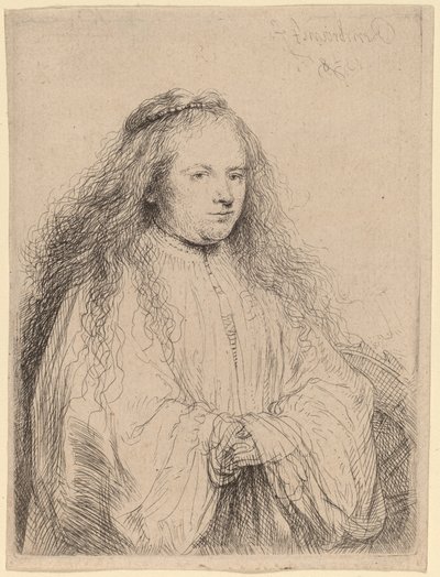 A kis zsidó menyasszony (Saskia mint Szent Katalin) alkotó: Rembrandt van Rijn