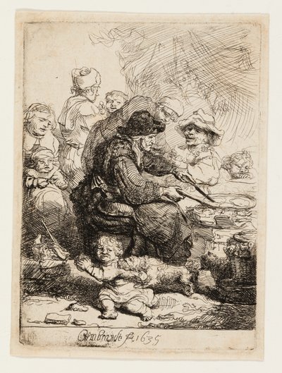 A palacsinta nő alkotó: Rembrandt van Rijn