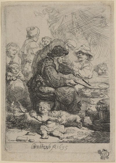 A palacsinta-asszony alkotó: Rembrandt van Rijn