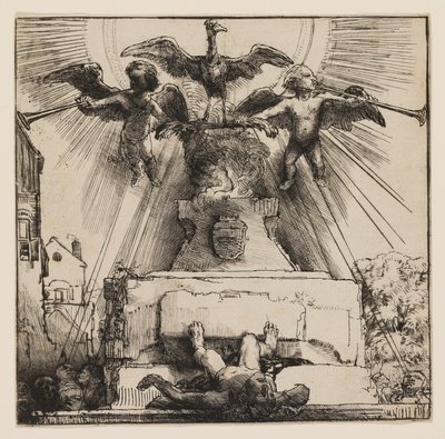 A Főnix vagy a Megdöntött szobor alkotó: Rembrandt van Rijn