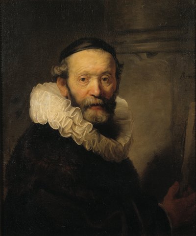 Johannes Uttenbogaert prédikátor, 1633 körül alkotó: Rembrandt van Rijn