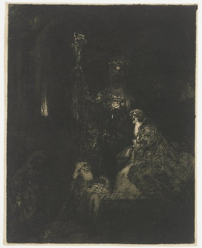 Bemutató a templomban A bemutató a templomban sötét módon alkotó: Rembrandt van Rijn