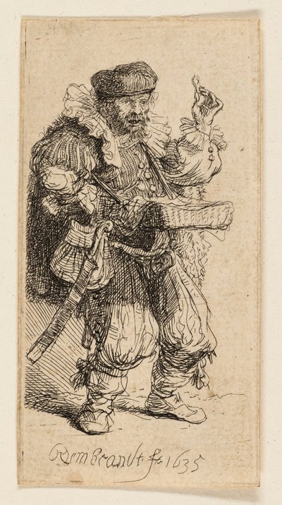 A Quacksalver alkotó: Rembrandt van Rijn