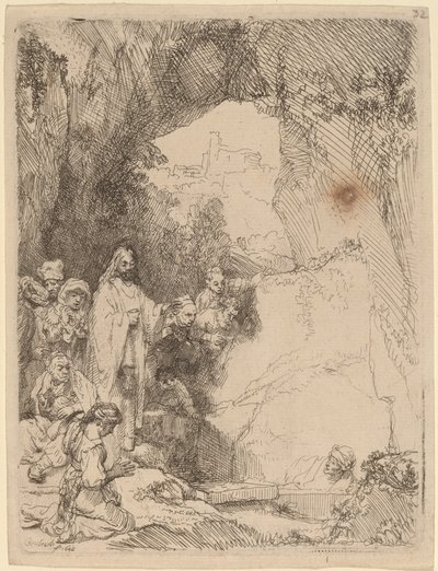 Lázár feltámasztása: Kistányér alkotó: Rembrandt van Rijn