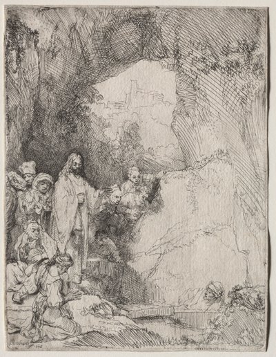 Lázár feltámasztása: Kistányér, 1642. alkotó: Rembrandt van Rijn