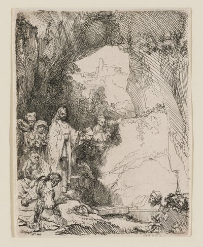Lázár feltámasztása: a kisebb táblakép alkotó: Rembrandt van Rijn