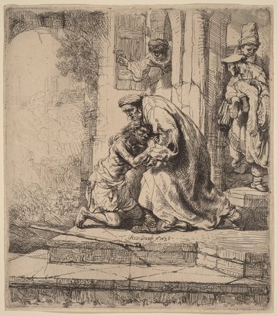A tékozló fiú visszatérése alkotó: Rembrandt van Rijn