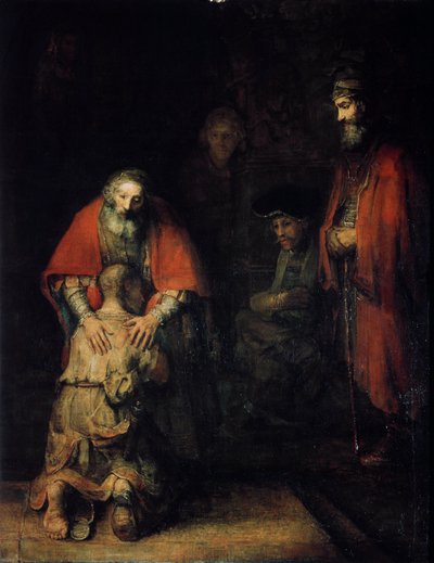 A tékozló fiú visszatérése, 1668 alkotó: Rembrandt van Rijn