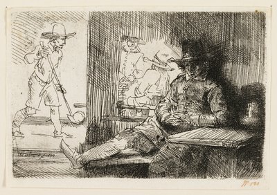 A Ringball Player alkotó: Rembrandt van Rijn