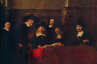 A mintavételi tisztviselők, 1662, 1938. alkotó: Rembrandt van Rijn