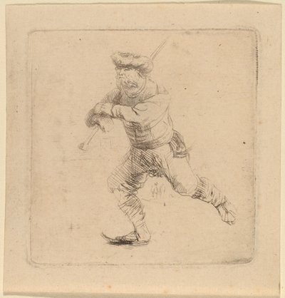 A Korcsolyázó alkotó: Rembrandt van Rijn