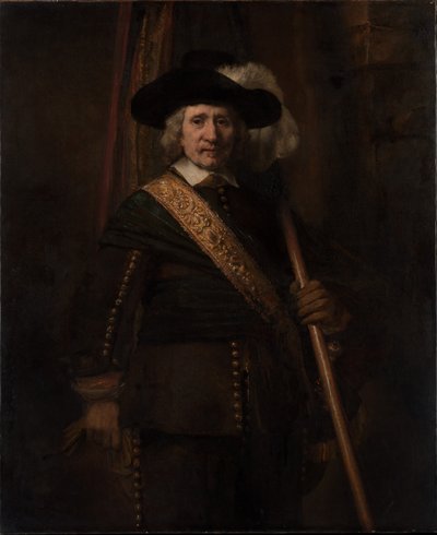 A zászlótartó, Floris Soop, 1654 alkotó: Rembrandt van Rijn
