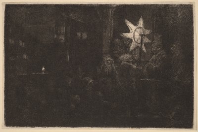 A királyok csillaga: egy éjszakai darab alkotó: Rembrandt van Rijn