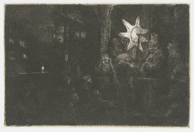 A királyok csillaga: éjszakai darab alkotó: Rembrandt van Rijn