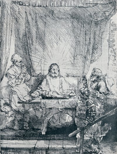 Vacsora Emmausban, 1654, 1903 alkotó: Rembrandt van Rijn