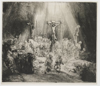 A három kereszt A két tolvaj között keresztre feszített Krisztus: „A három kereszt” alkotó: Rembrandt van Rijn
