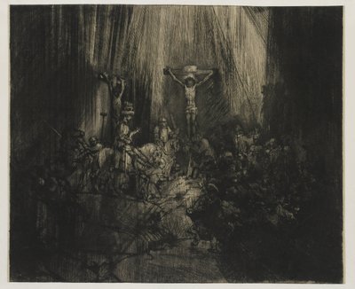 A három kereszt A két tolvaj között keresztre feszített Krisztus: „A három kereszt” alkotó: Rembrandt van Rijn