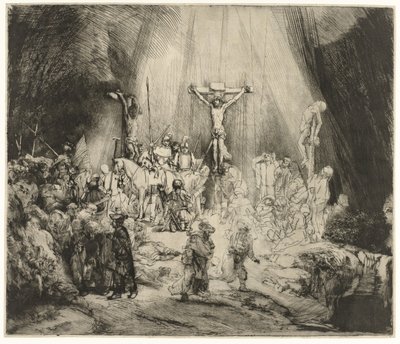 A három kereszt A két tolvaj között keresztre feszített Krisztus: „A három kereszt” alkotó: Rembrandt van Rijn