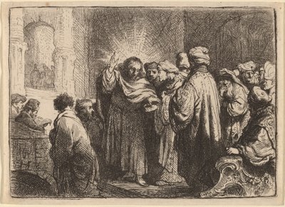 A Tribute Money alkotó: Rembrandt van Rijn