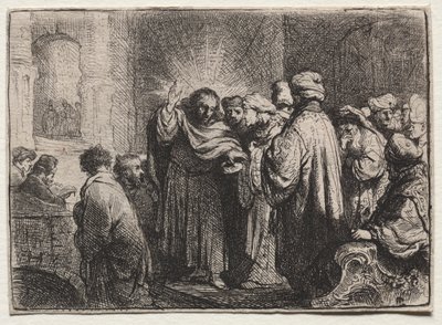 A Tribute Money alkotó: Rembrandt van Rijn