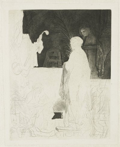 A művész, aki a modellről rajzol alkotó: Rembrandt van Rijn