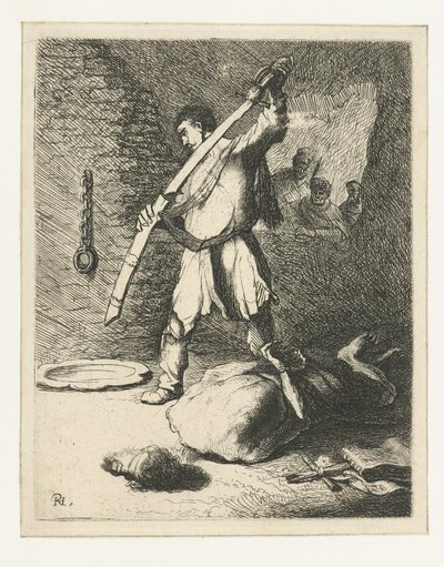 Keresztelő Szent János lefejezése alkotó: Rembrandt van Rijn