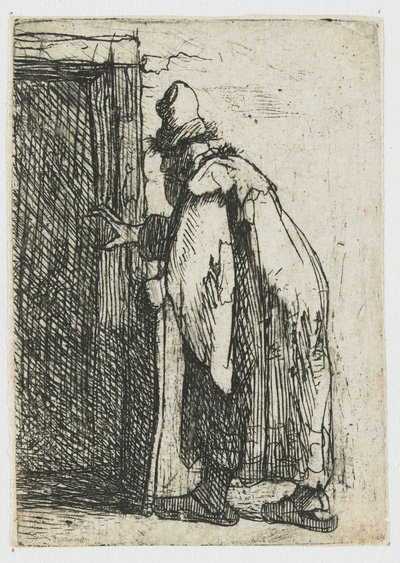 Tobit vaksága: vázlat alkotó: Rembrandt van Rijn