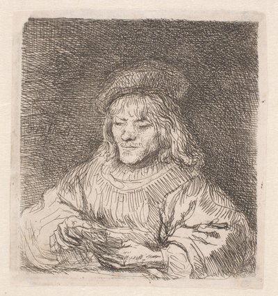A kártyajátékos alkotó: Rembrandt van Rijn
