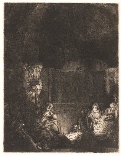 A temetkezés alkotó: Rembrandt van Rijn