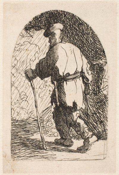 A menekülés Egyiptomba: vázlat alkotó: Rembrandt van Rijn