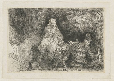 Egy patakon átkelve Egyiptomba alkotó: Rembrandt van Rijn