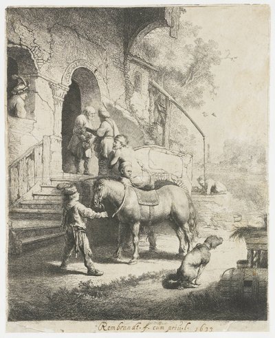 Az irgalmas szamaritánus alkotó: Rembrandt van Rijn