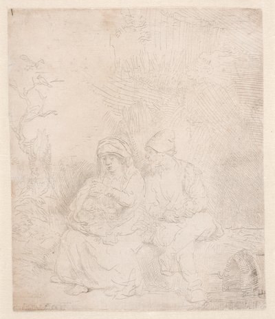 A repülés többi része: enyhén megviselt alkotó: Rembrandt van Rijn