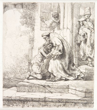 A tékozló fiú visszatérése alkotó: Rembrandt van Rijn