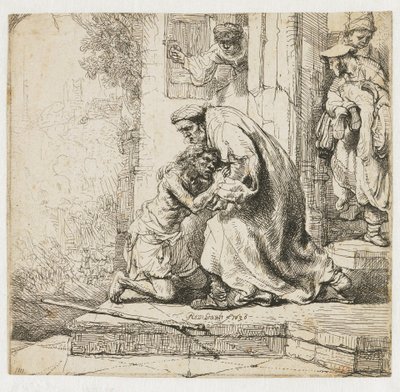 A tékozló fiú visszatérése alkotó: Rembrandt van Rijn