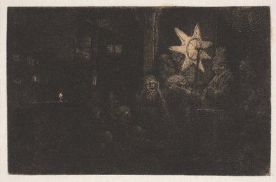 A királyok csillaga: egy éjszakai darab alkotó: Rembrandt van Rijn