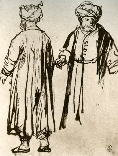 Két török sétál, 1913. alkotó: Rembrandt van Rijn