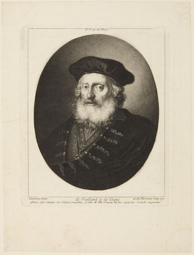 Idős férfi barettel alkotó: Rembrandt van Rijn