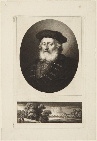 Idős férfi sapkában alkotó: Rembrandt van Rijn