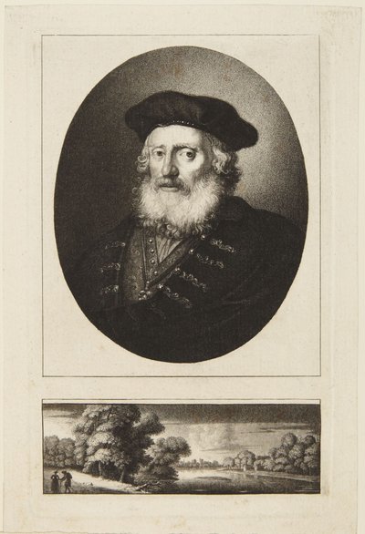 Idős férfi sapkában alkotó: Rembrandt van Rijn