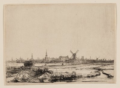 Amszterdam kilátása a Kadijkból alkotó: Rembrandt van Rijn