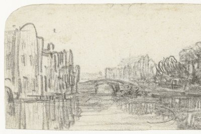 Kilátás a Nieuwezijds Voorburgwalra alkotó: Rembrandt van Rijn