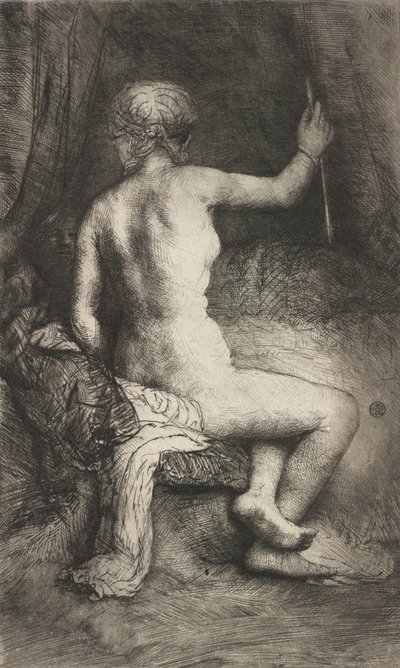 Nő a nyíllal, 1661. alkotó: Rembrandt van Rijn