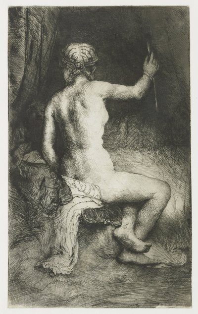 Nő a nyíllal alkotó: Rembrandt van Rijn